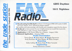 Radiofax Station QSL Card 2